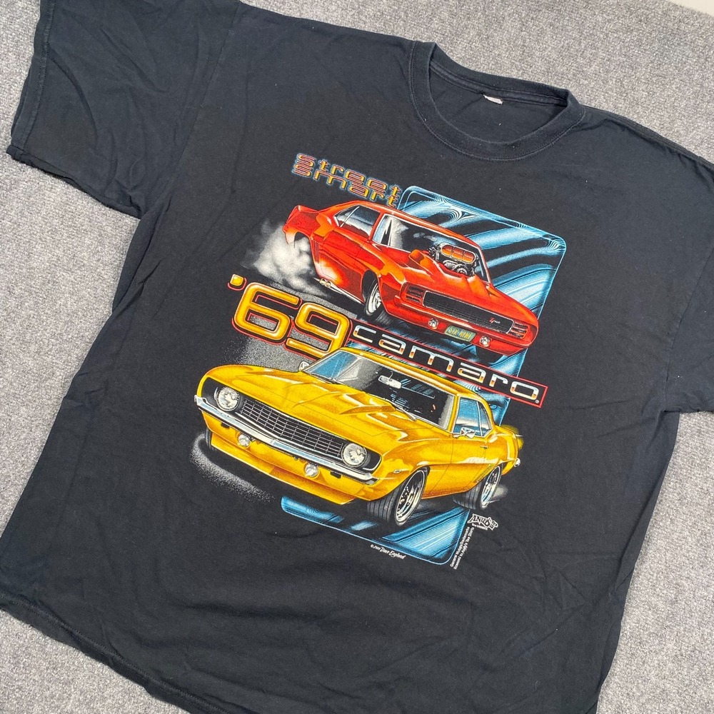 Street Smart '69 Camaro Muscle Car Graphic Tee Shirt XL‎